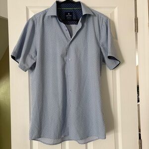 Blue Casual Button Down Shirt Slim Fit